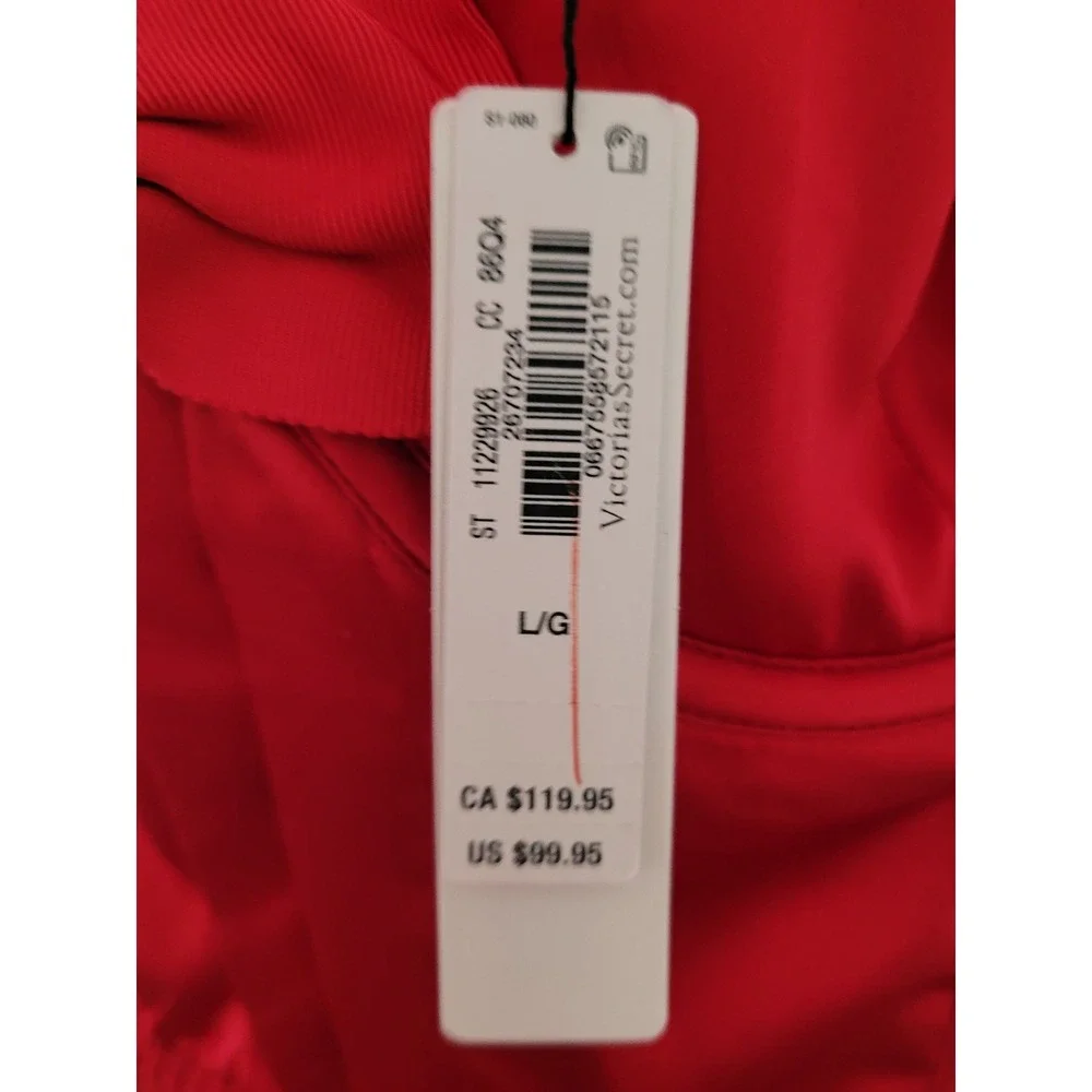 Victoria's Secret Red‎ Corset Babydoll Slip Dress Underwire Bow Large NWT #12